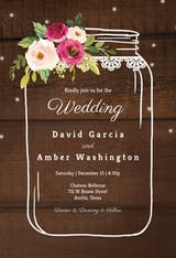 Jar of love - Wedding Invitation